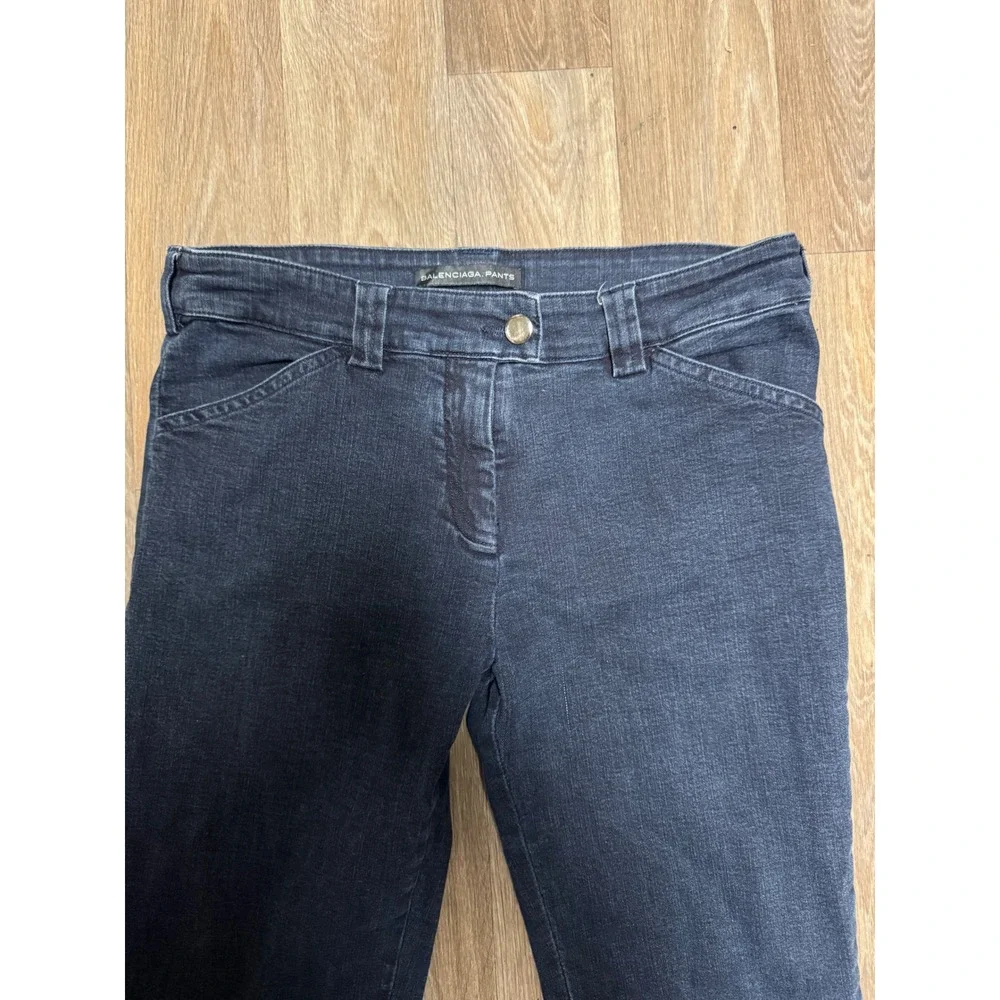 Balenciaga Pants Womens Dark Wash Denim Jeans Size 40 Made in Portugal